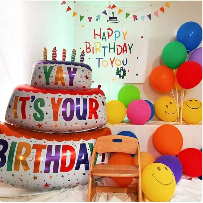 Billion Balloons 2/3Feet Teddy Bear Cakes Foil Balloon