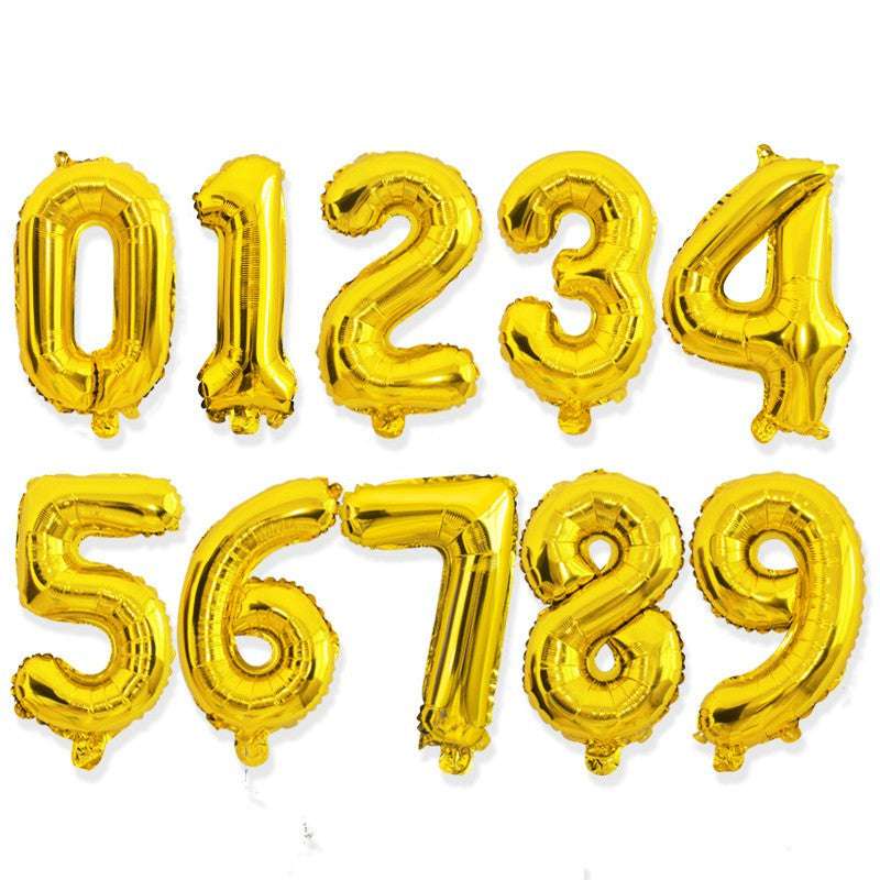 Billion Balloons 32 Inch Aluminium Foil Number Decoration Number Balloon Party Supplies