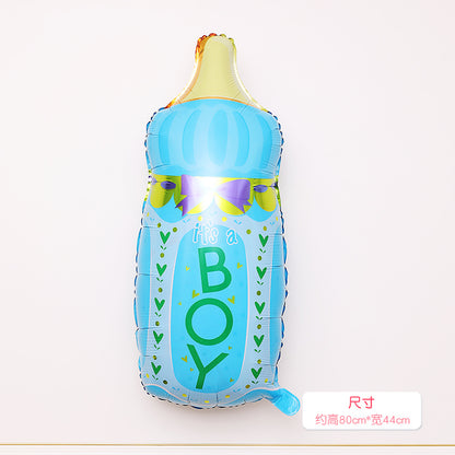 Boys and Girls Foot Bottle Rocking Horse Cake Birthday Foil Balloons Min.50PCS