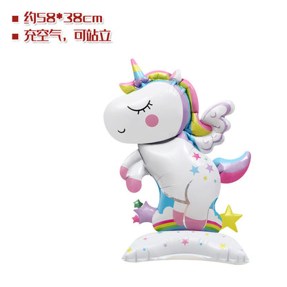Toys Balloon Romantic Cute Oversized Unicorn Cartoon Aluminum Balloon