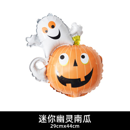 Mini Halloween Decor Balloons Ghost Festival Bat Pumpkin Skull Film Min.100PCS