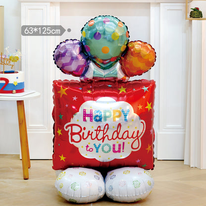 Large Cartoon Aluminum Film Balloon Standing Base Party Min.50PCS