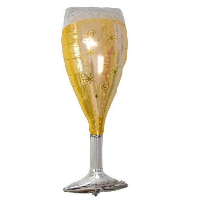 Billion Balloons Big size Champagne Wine Bottle Aluminum Foil Balloon Min.50PCS