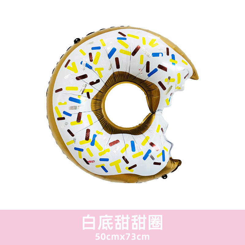 Donut Popcorn Hot Dog Ice Cream Birthday Food Dessert Balloon