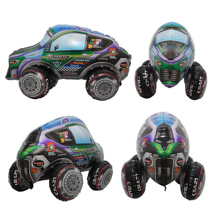 Billion Balloons 4D standing giant Racing Car Foil Balloon SUV Car Balloon