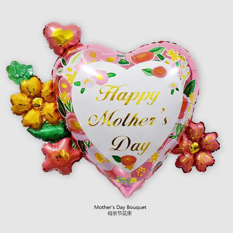 Mother's Day Birthday 3D Large Aluminum Foil Balloon Wholesale
