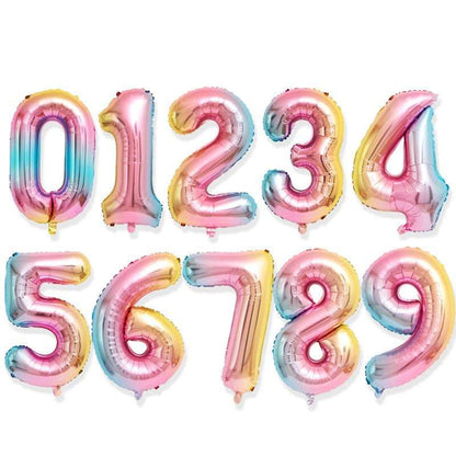 Billion Balloons 32 Inch Aluminium Foil Number Decoration Number Balloon Party Supplies
