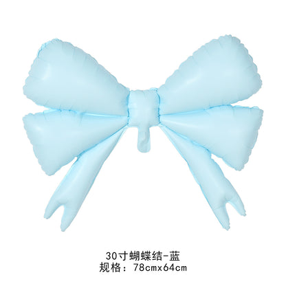 Matte Frosted Bowknot Balloon Child Birthday Party Decor Min.50PCS