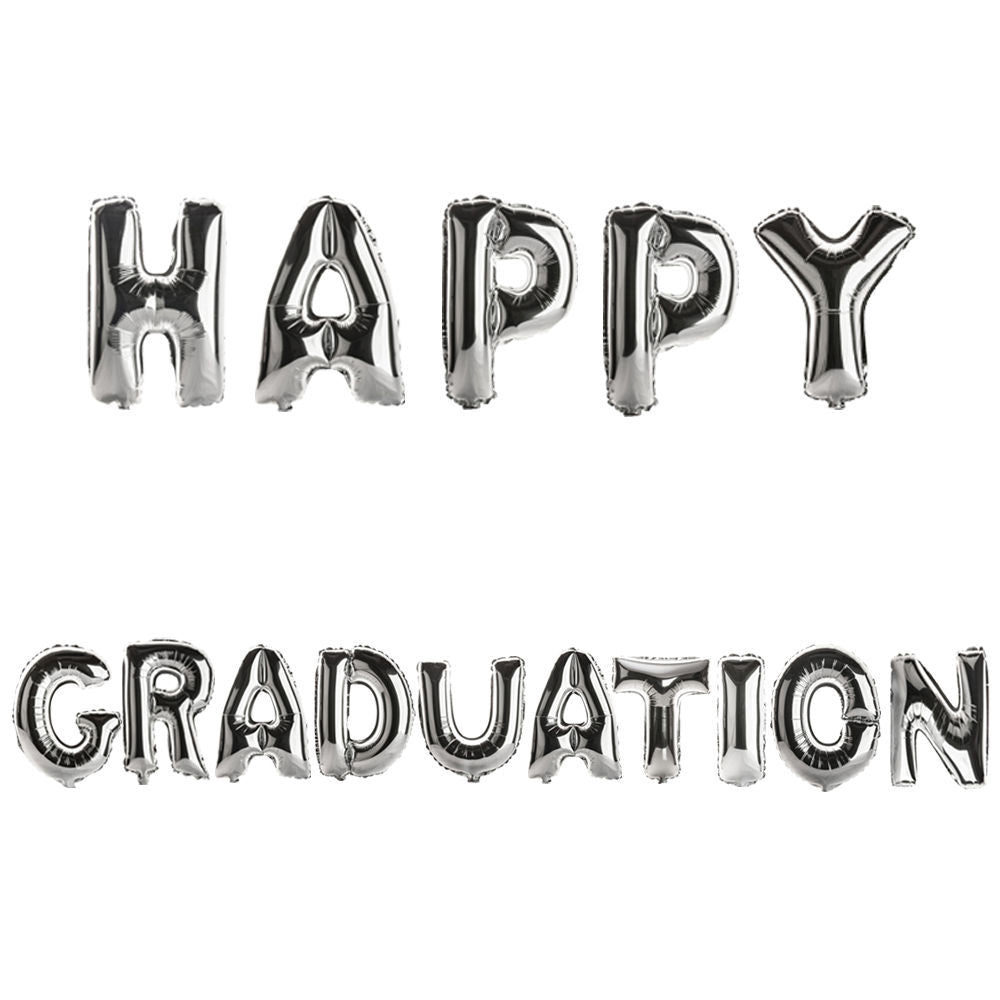 High School Graduation Set Aluminum Foil Balloons Hat Photo Frame Balls Min.50PCS
