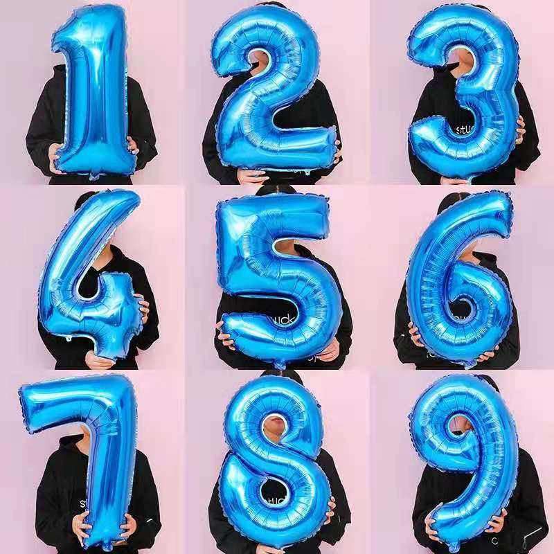 Billion Balloons 32 Inch Aluminium Foil Number Decoration Number Balloon Party Supplies