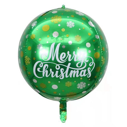 22-Inch 4D Balloon Merry Christmas Aluminum Film Balloon Min.50PCS