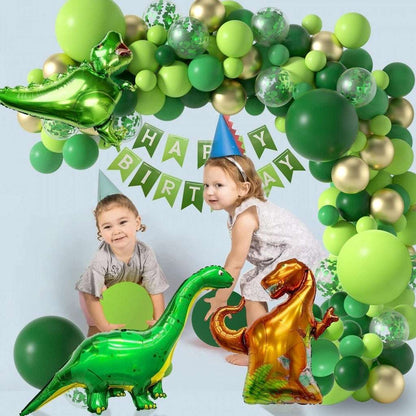 Dinosaur Green Theme Series Baby Birthday Party Balloon