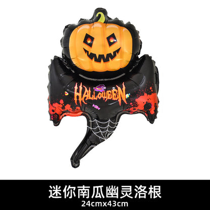 Mini Halloween Decor Balloons Ghost Festival Bat Pumpkin Skull Film Min.100PCS