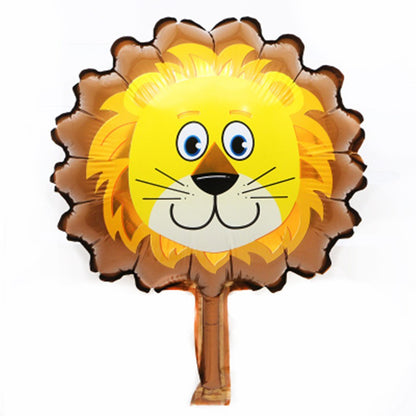 Billion Balloons 14" Mini Animal Foil Balloon Animal Stick Safari Foil Balloon