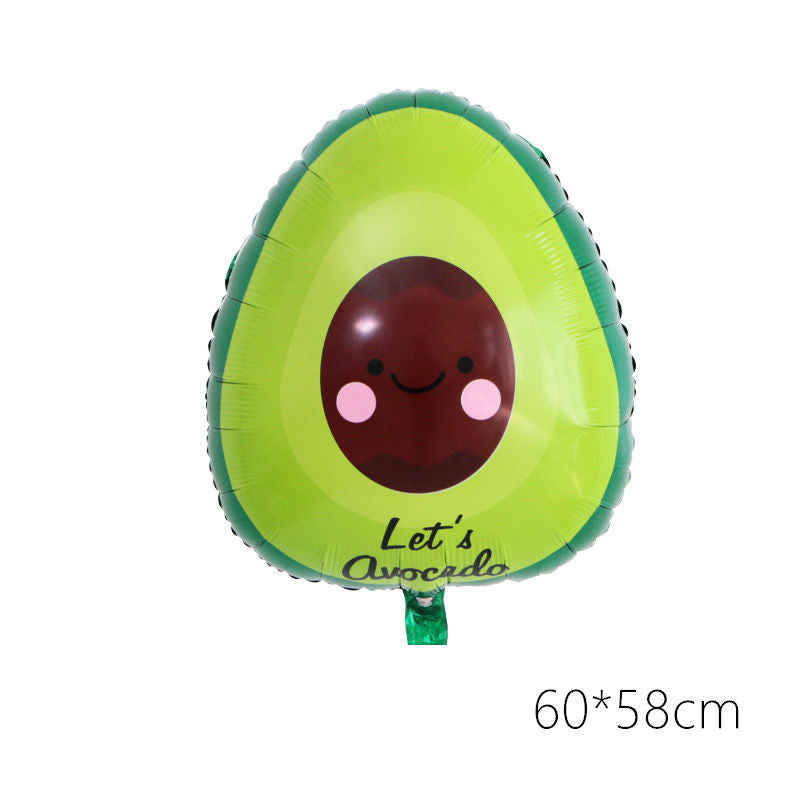 Billion Balloons Summer Fruit and Vegetable Aluminum Fruit Balloon - 50PCS