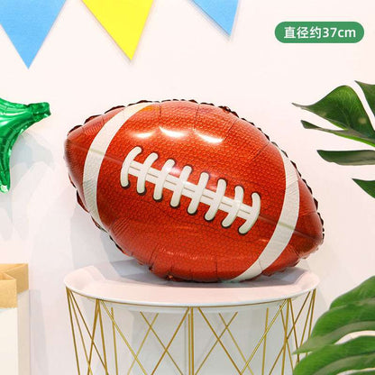 Rugby Aluminum Film Balloon Baseball Gloves Helium Balloon