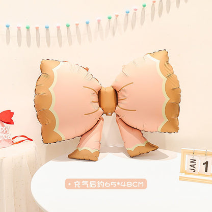 Billion Balloons INS Style Matte Bear Cake Aluminum Film Balloons Min.50PCS