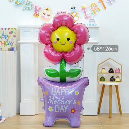 Large Cartoon Aluminum Film Balloon Standing Base Party Min.50PCS