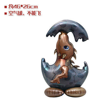 Billion Balloons 4D Standing Dinosaur Egg Shape Cartoon Balloon Dinosaur