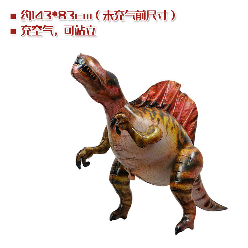 Toys Balloon 4D Standing Simulation Dinosaur Big Size Aluminum Film Balloon