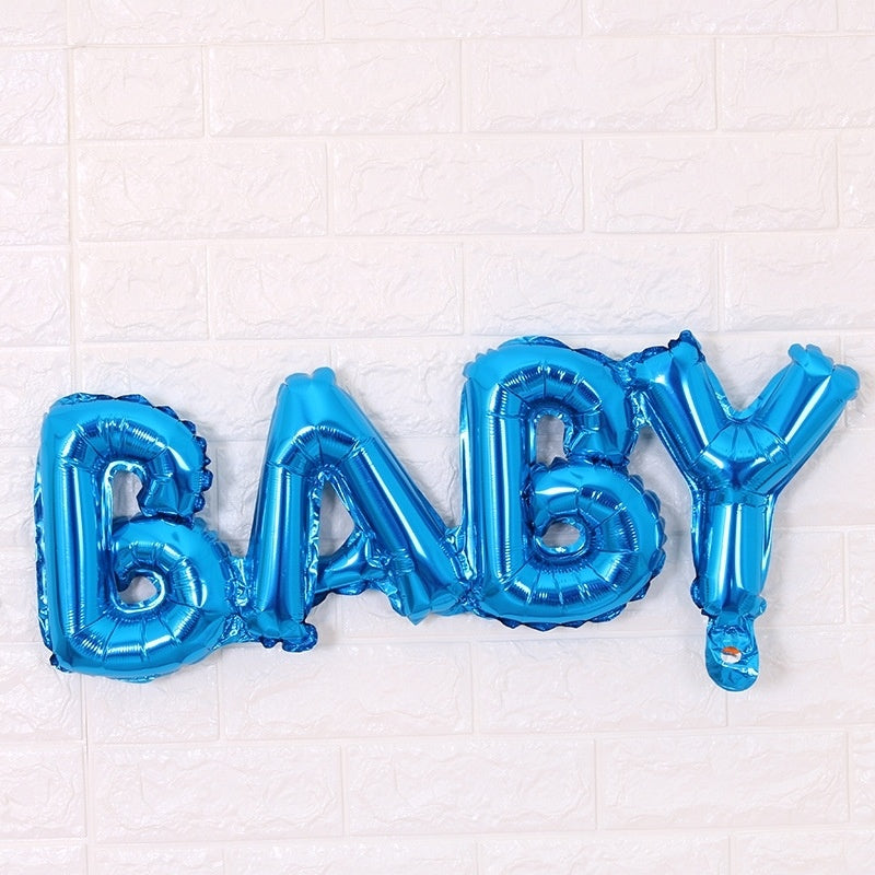 English Letter Balloon for Digital Party Aluminum Foil Decor 80*30cm Min.50PCS