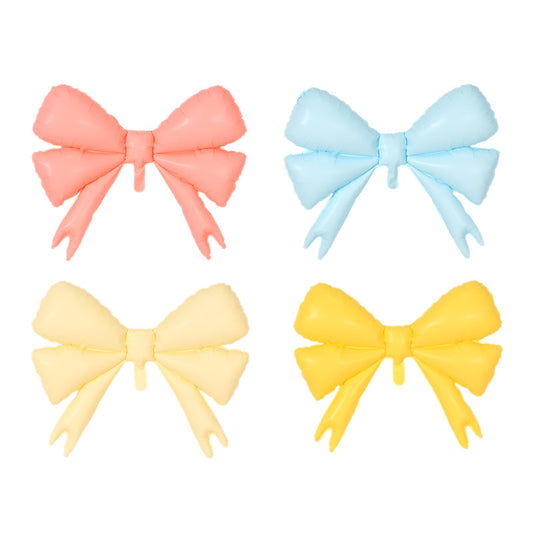 Matte Frosted Bowknot Balloon Child Birthday Party Decor