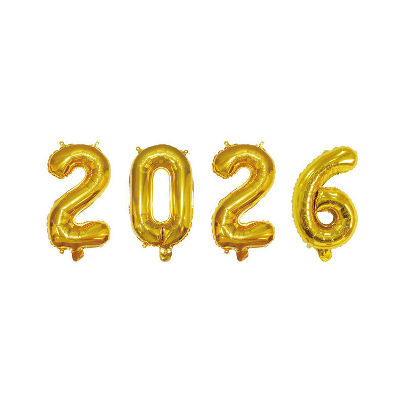 16" 32" New Year Balloons for 2026 - Min.10PCS