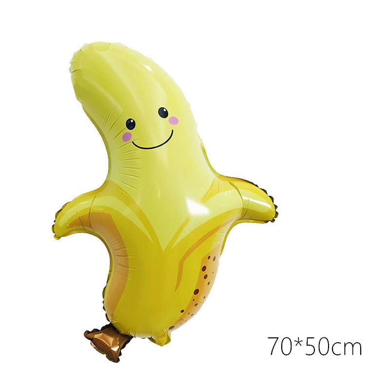 Billion Balloons Summer Fruit and Vegetable Aluminum Fruit Balloon - 50PCS