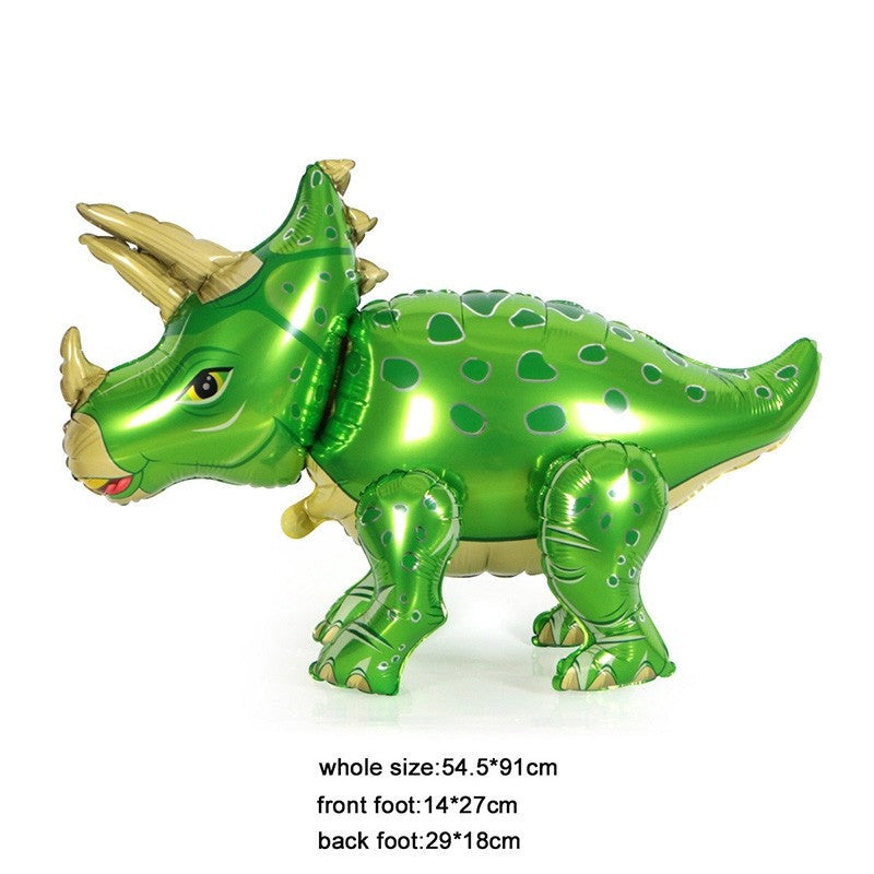 Billion Balloons 3D Standing Large Dinosaur Cartoon Aluminum Film Balloon