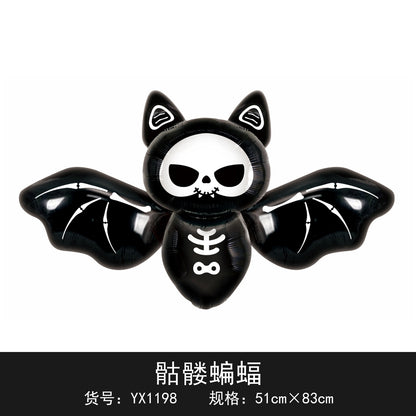 120cm Halloween Party Balloon Witch Skeleton Spider Base Min.50PCS