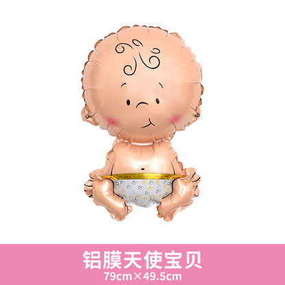 Aluminum Foil Carousel Balloon Baby First Birthday Min.50PCS