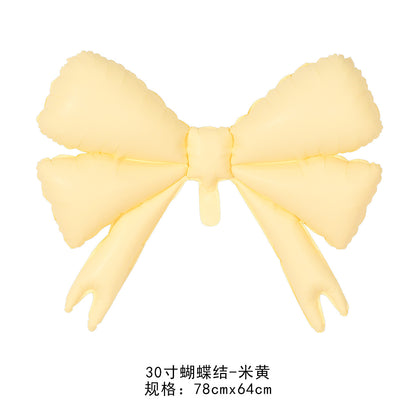 Matte Frosted Bowknot Balloon Child Birthday Party Decor Min.50PCS