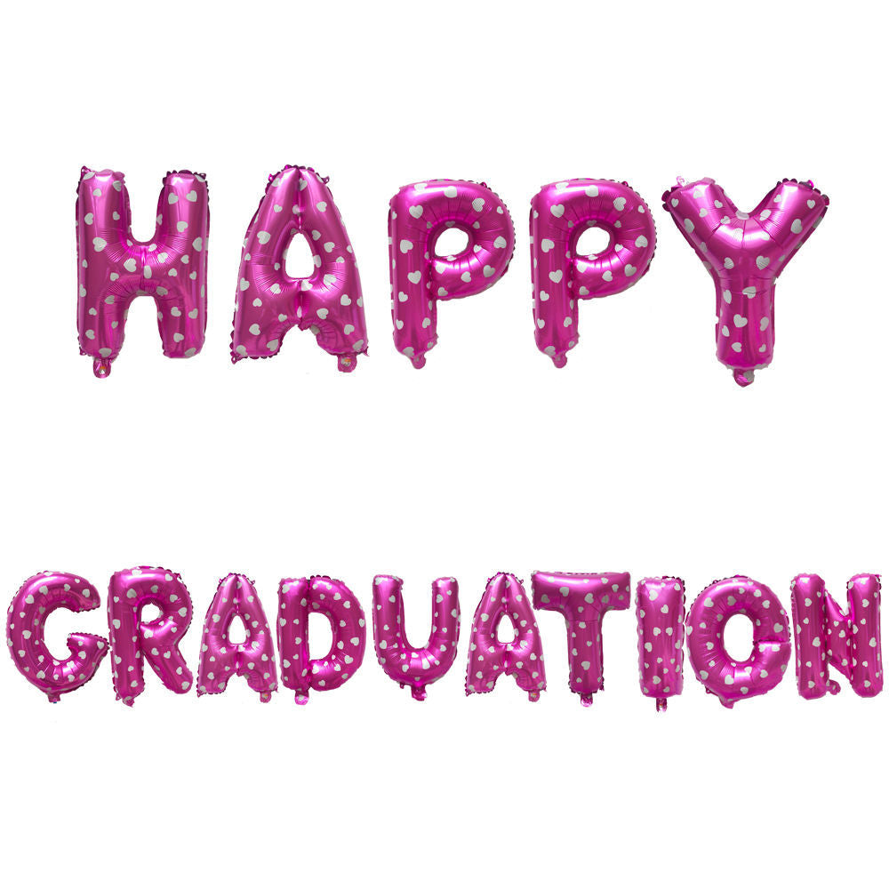 High School Graduation Set Aluminum Foil Balloons Hat Photo Frame Balls Min.50PCS