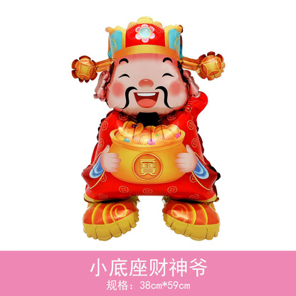 Balloon Window Decor Props Small Base Monkey Rabbit