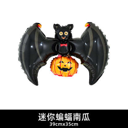 Mini Halloween Decor Balloons Ghost Festival Bat Pumpkin Skull Film Min.100PCS