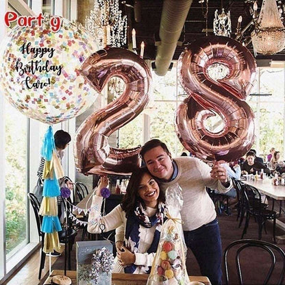 Billion Balloons 32 Inch Aluminium Foil Number Decoration Number Balloon Party Supplies