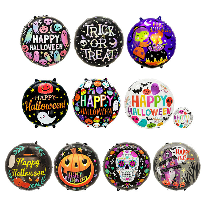 18 Inch Balloon Skull Bat Spider Pumpkin Halloween Decor Min.50PCS