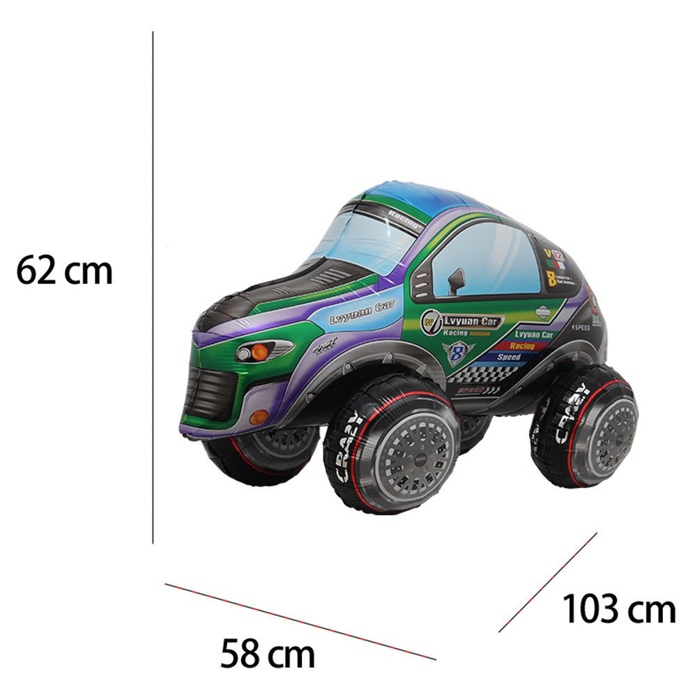 Billion Balloons 4D standing giant Racing Car Foil Balloon SUV Car Balloon