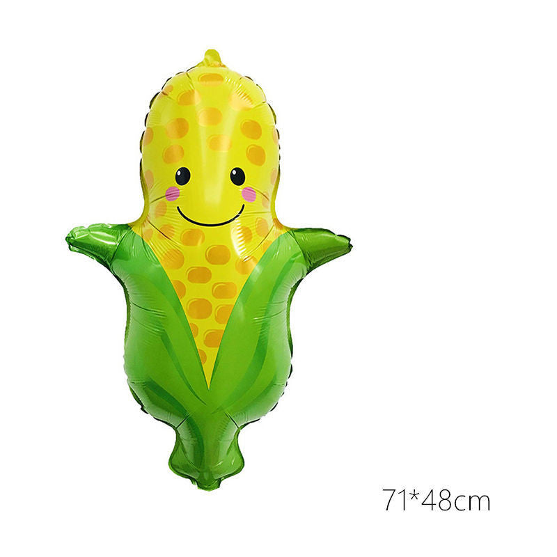 Billion Balloons Summer Fruit and Vegetable Aluminum Fruit Balloon - 50PCS