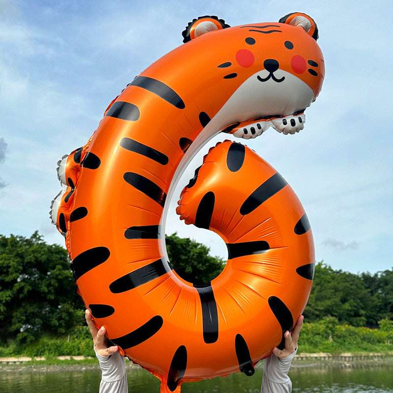 Billion Balloons 40inch Cartoon Animal Shaped Number Balloons