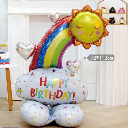 Large Cartoon Aluminum Film Balloon Standing Base Party Min.50PCS