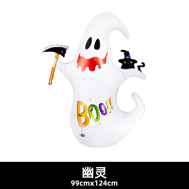 120cm Halloween Party Balloon Witch Skeleton Spider Base Min.50PCS