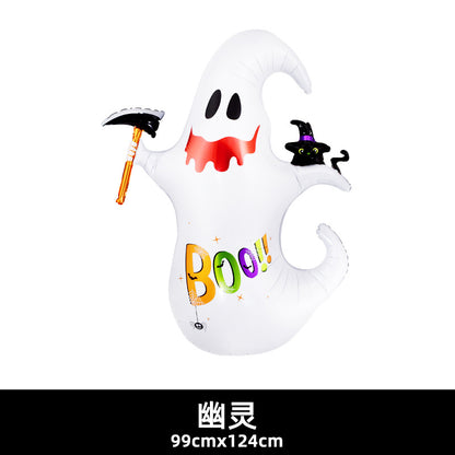 120cm Halloween Party Balloon Witch Skeleton Spider Base Min.50PCS