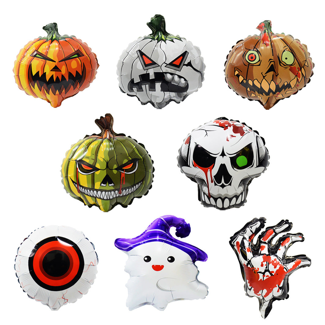Mini Halloween Decor Balloons Ghost Festival Bat Pumpkin Skull Film Min.100PCS