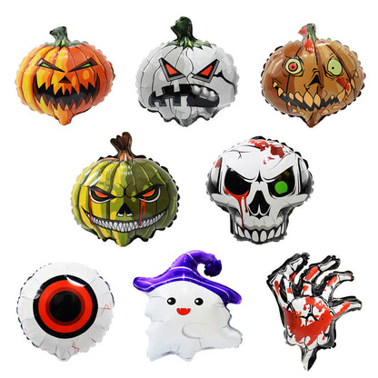 Mini Halloween Decor Balloons Ghost Festival Bat Pumpkin Skull Film Min.100PCS