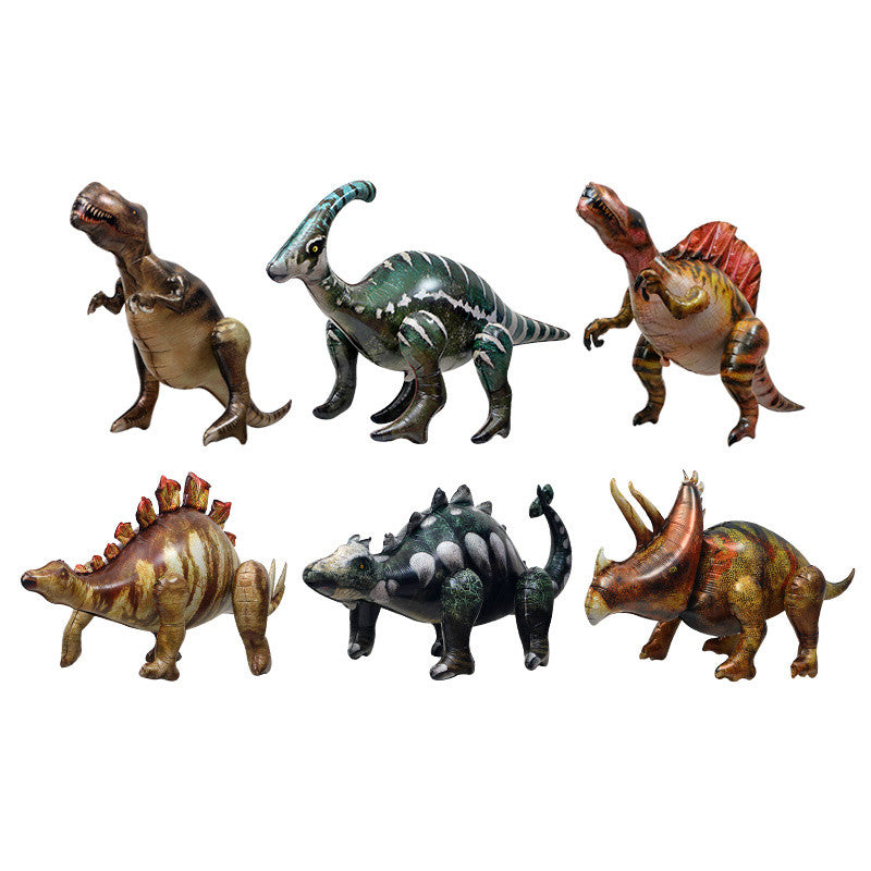 Toys Balloon 4D Standing Simulation Dinosaur Big Size Aluminum Film Balloon