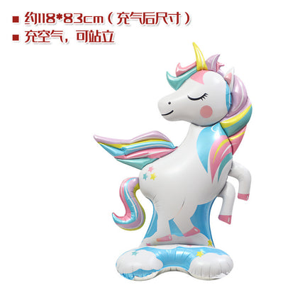 Toys Balloon Romantic Cute Oversized Unicorn Cartoon Aluminum Balloon