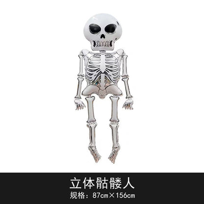 120cm Halloween Party Balloon Witch Skeleton Spider Base Min.50PCS
