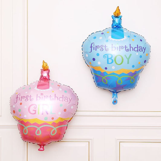 Boys and Girls Foot Bottle Rocking Horse Cake Birthday Foil Balloons Min.50PCS