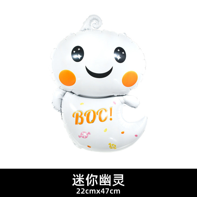 Mini Halloween Decor Balloons Ghost Festival Bat Pumpkin Skull Film Min.100PCS